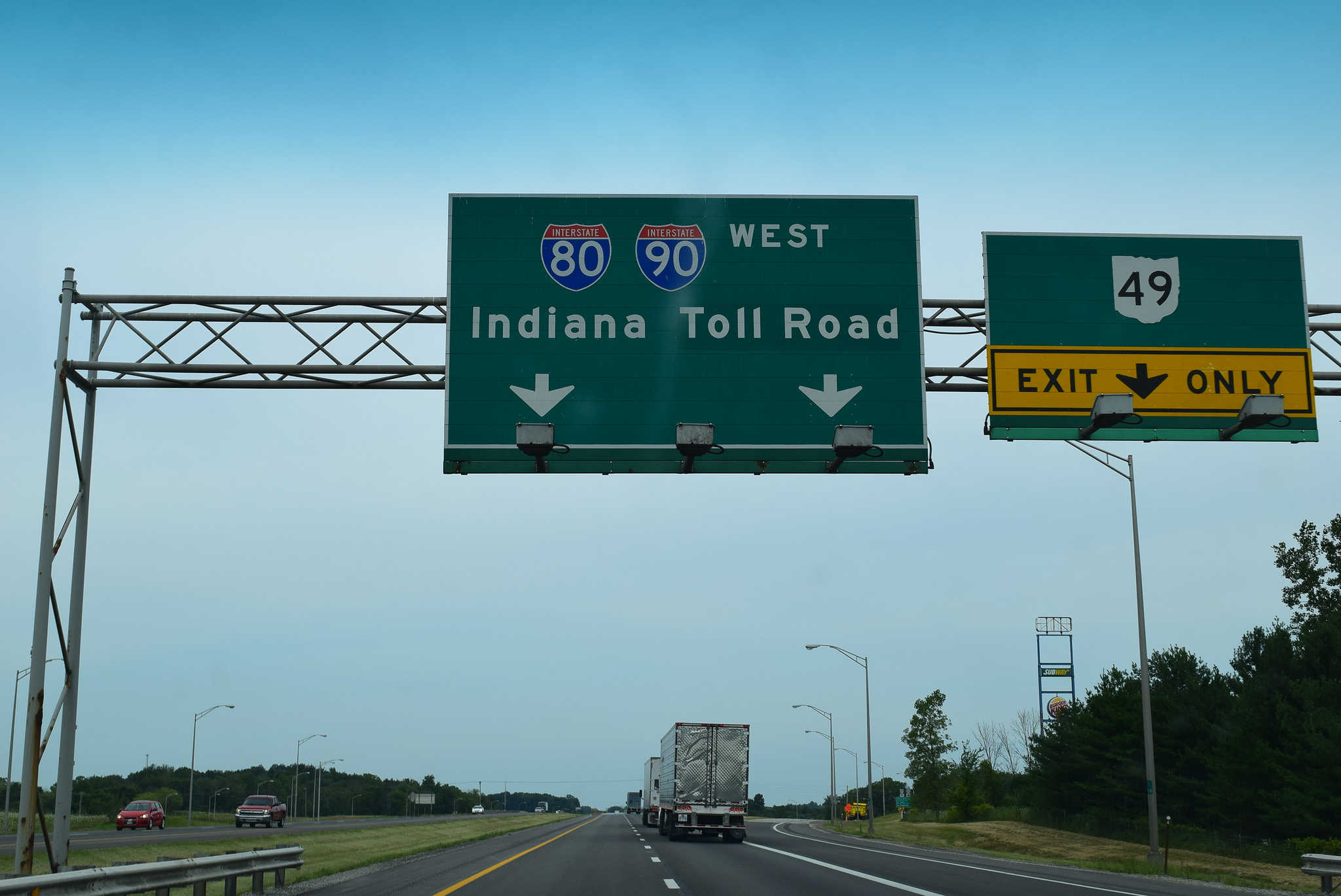 travel conditions indiana toll road